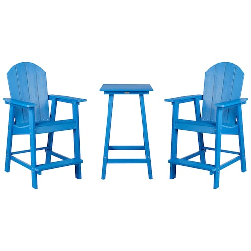 Zestaw mebli balkonowych ADIRONDACK Niebieski