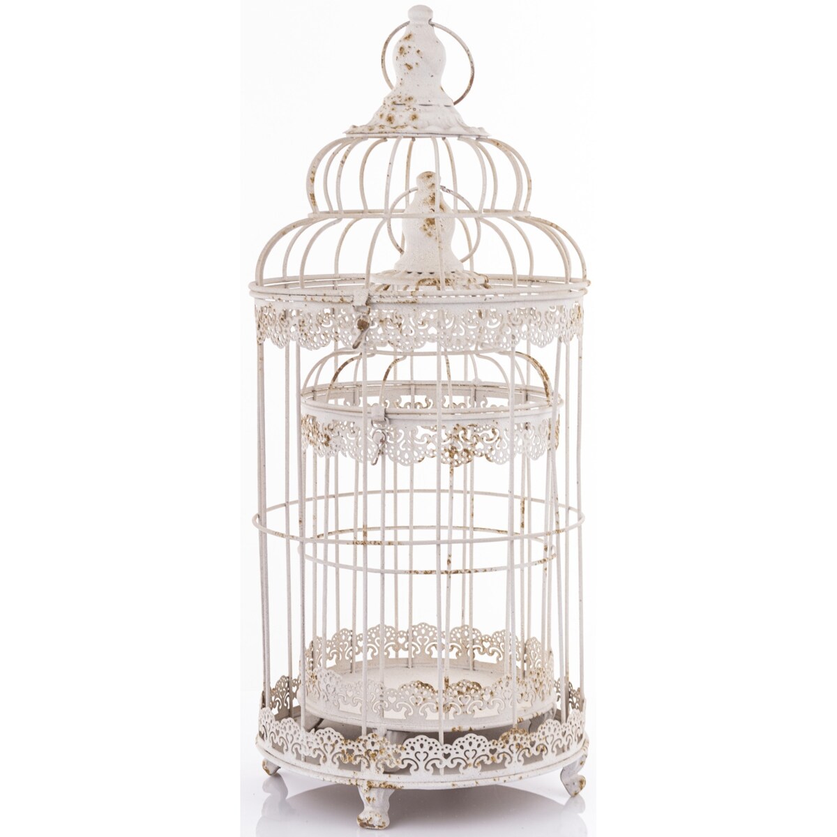 Klatka dekoracyjna metalowa kpl. 2 sztuki 47x19x19 i 62x25x25 cm