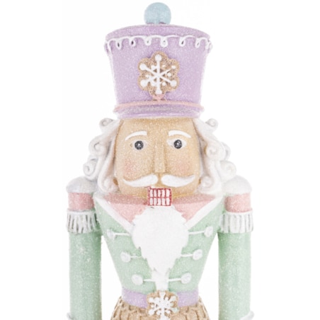 Figurka - Dziadek do orzechów 36x10x9 cm MUFINKOWY