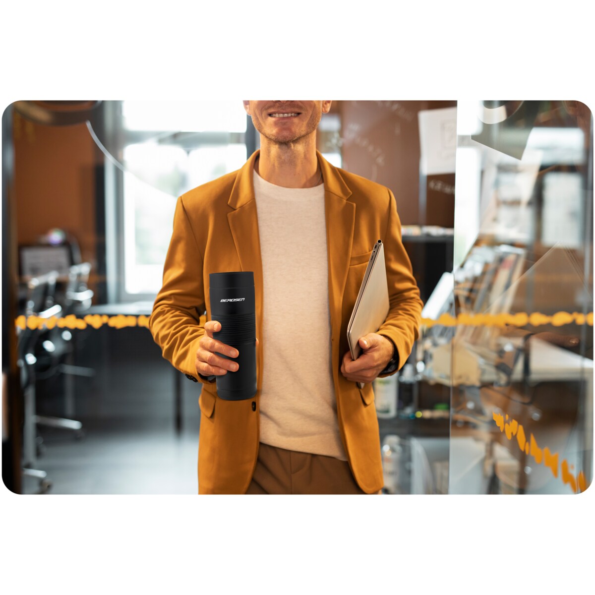 Kubek termiczny termos do samochodu na kawę herbatę Berdsen