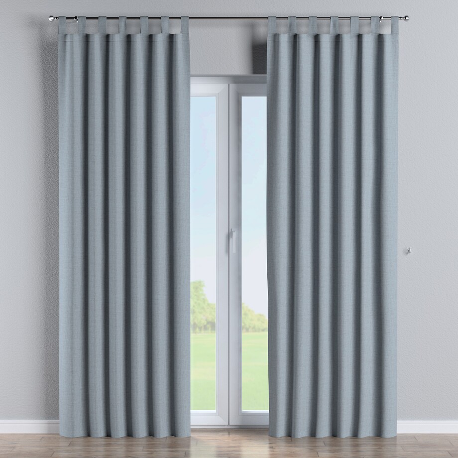 Zasłona na szelkach 1 szt. 130x245 niebieski melanż