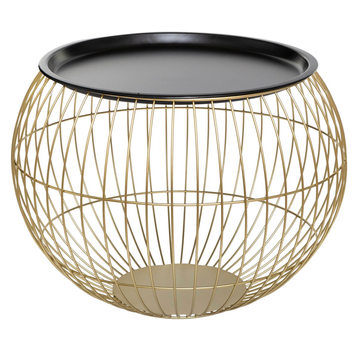 Stoliki kawowe okrągłe ALYA, metalowe, 2 sztuki