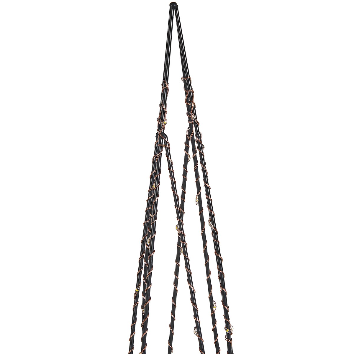 Zestaw 2 dekoracji świątecznych LED NEIDEN Choinka 52/38 cm Srebrny