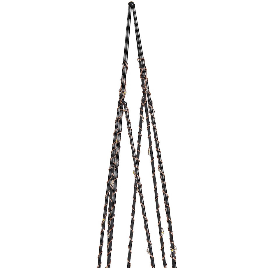 Zestaw 2 dekoracji świątecznych LED NEIDEN Choinka 52/38 cm Srebrny