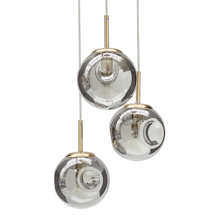 Lampa wisząca RALFES Szkło Mosiężny