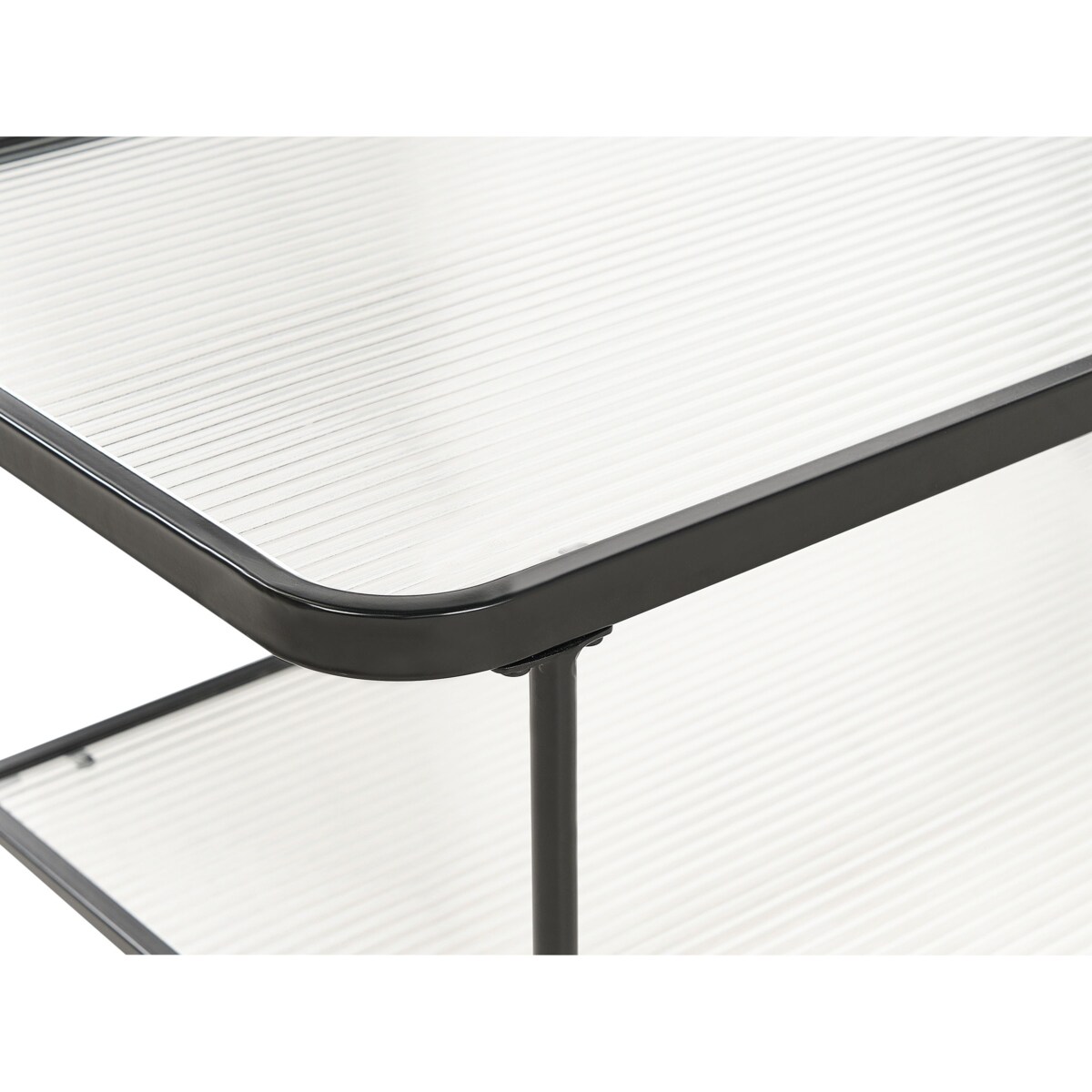 Stolik kawowy Szkło hartowane Czarny BLAIR