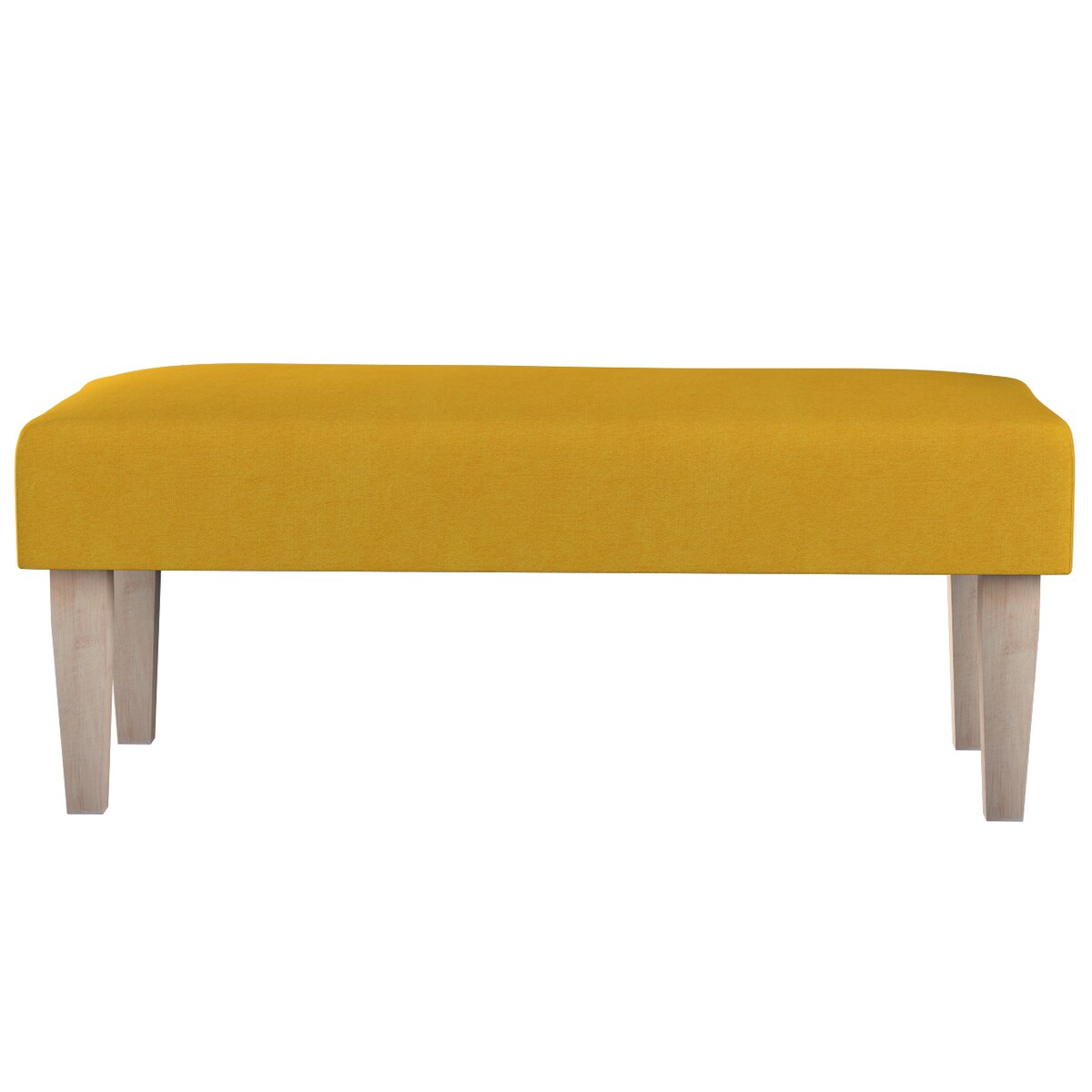 Ławka, musztardowy szenil, 100 x 40 x 40 cm, Etna