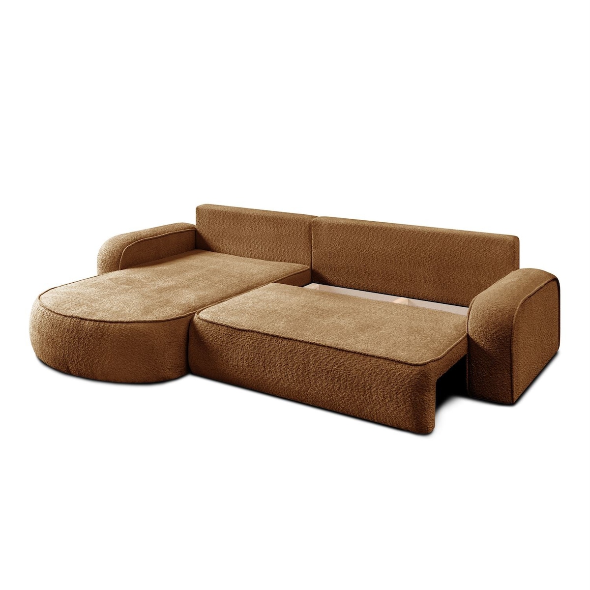 Rozkładany narożnik VENUS II z pojemnikiem na pościel, Coral 35