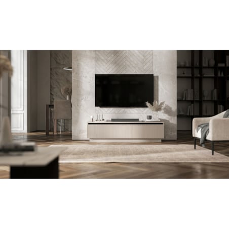 Nowoczesna wisząca / stojącą Szafka RTV Glamour Komoda RTV Kaszmir Mat 140 cm