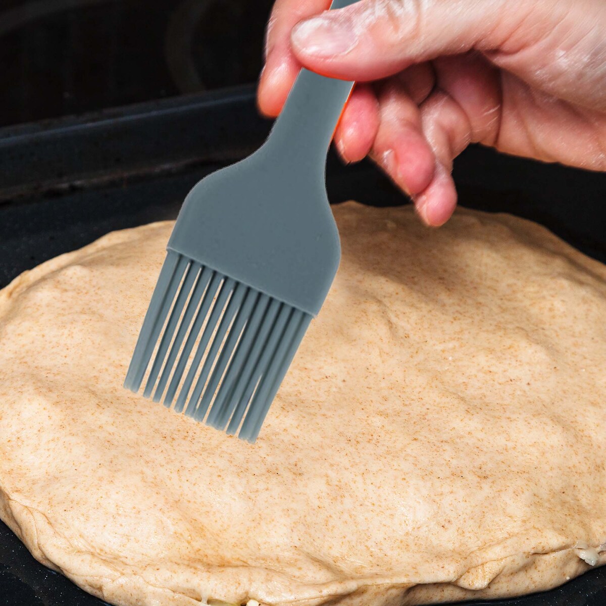 Przybory Kuchenne Silikonowe Szpatułka Łopatka Zestaw Niebieski