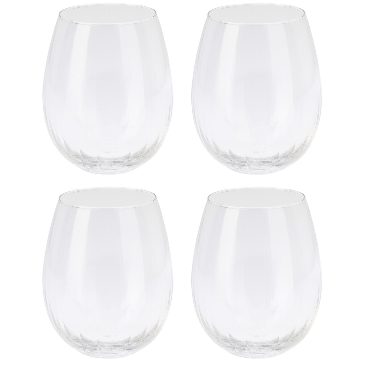 Zestaw pękatych szklanek, 440 ml, 4 szt.