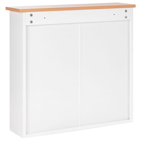 Szafka łazienkowa wisząca z lustrem ALAMOS 65 cm 60 cm Biały