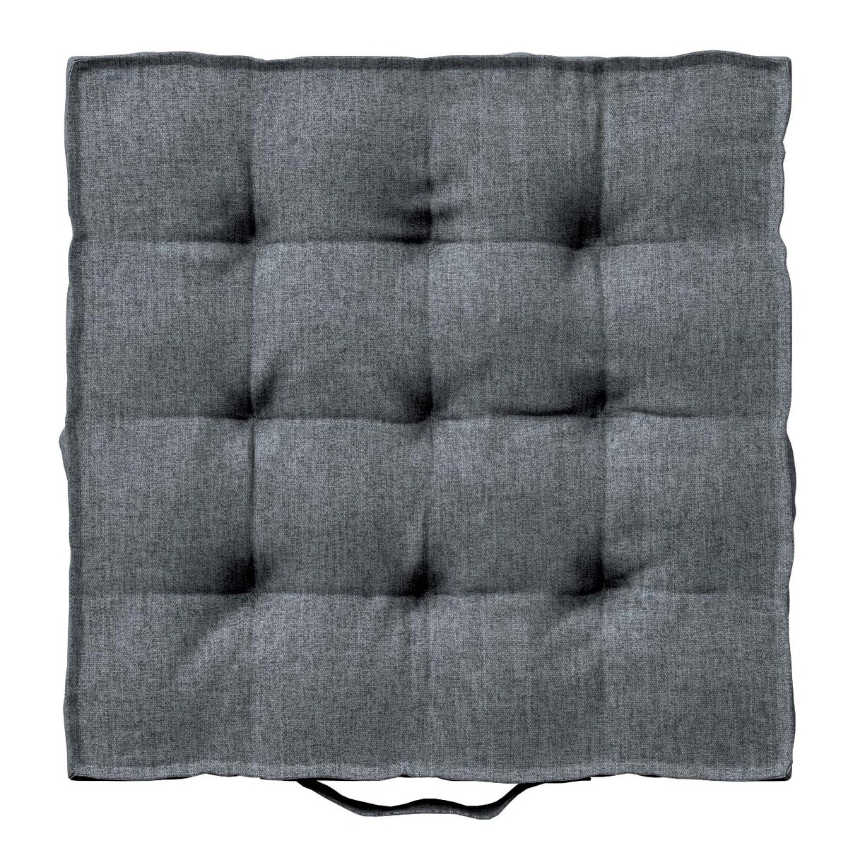 Poduszka na krzesło Kuba, grafitowo - szary szenil, 40 x 40 x 6 cm, City