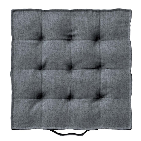 Poduszka na krzesło Kuba, grafitowo - szary szenil, 40 x 40 x 6 cm, City