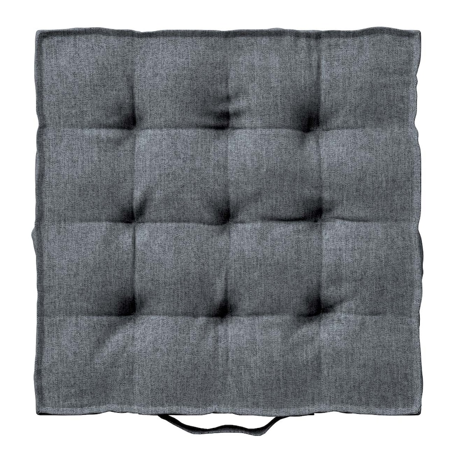 Poduszka na krzesło Kuba, grafitowo - szary szenil, 40 x 40 x 6 cm, City