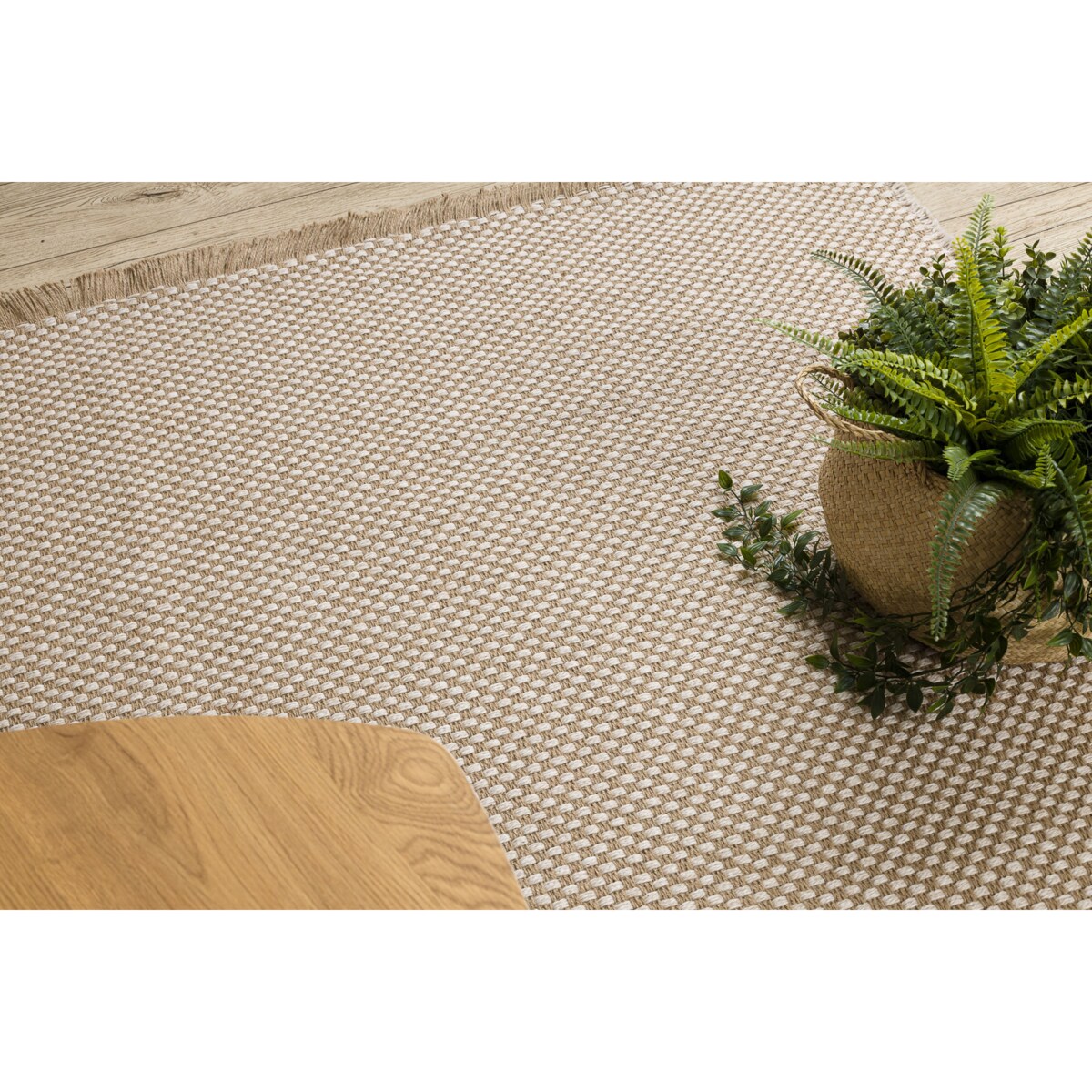 Dywan JUTE 3731 krem / beż - jutowy, 80x150 cm