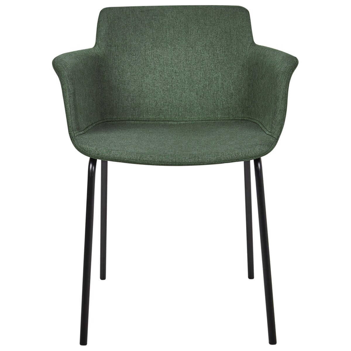 Krzesło do jadalni BELFIELD Zestaw 2 Tkanina Zielony