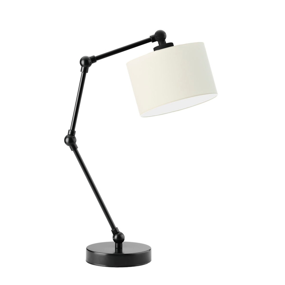 Lampka nocna przegubowa na biurko lampa biurkowa regulowana LED z abażurem walec SOUL