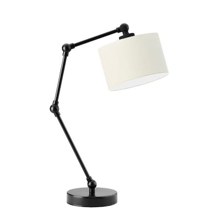 Lampka nocna przegubowa na biurko lampa biurkowa regulowana LED z abażurem walec SOUL