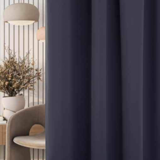 Zasłona zaciemniająca na taśmie marszczącej grafitowy szary 140 x 280 cm 1 szt. 140x280