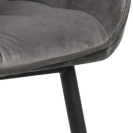 Krzesło Brooke VIC Dark Grey tapicerowane
