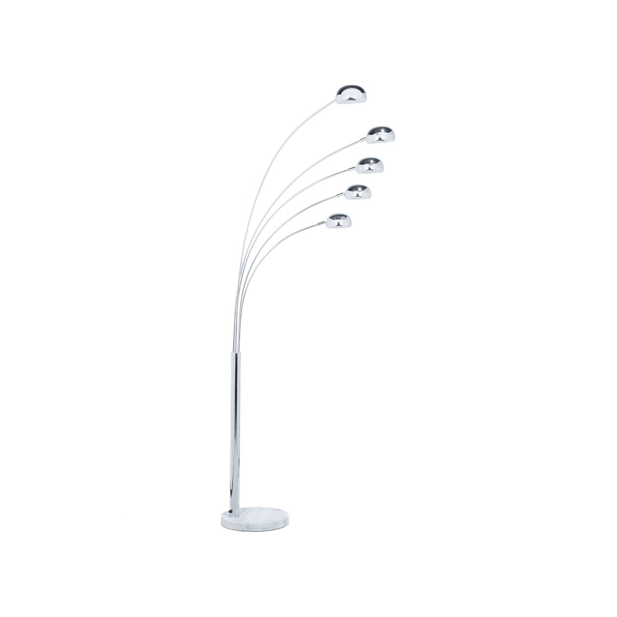 Lampa podłogowa regulowana metalowa srebrna FLINDERS