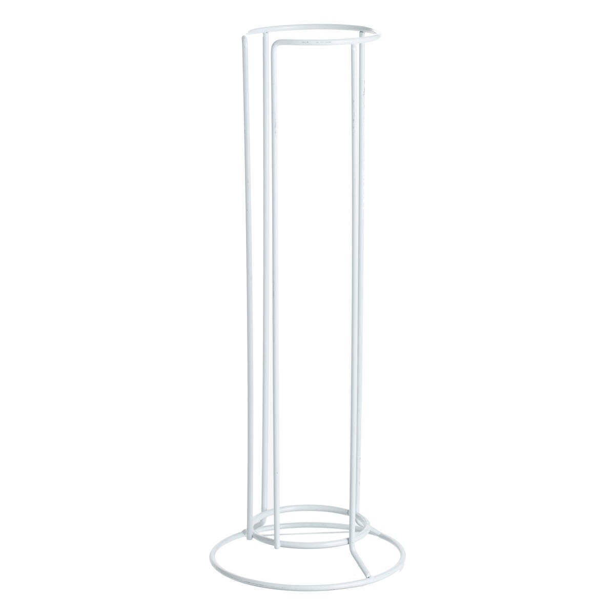 Zestaw 4 filiżanek ceramicznych na stojaku, 240 ml, motyw roślinny