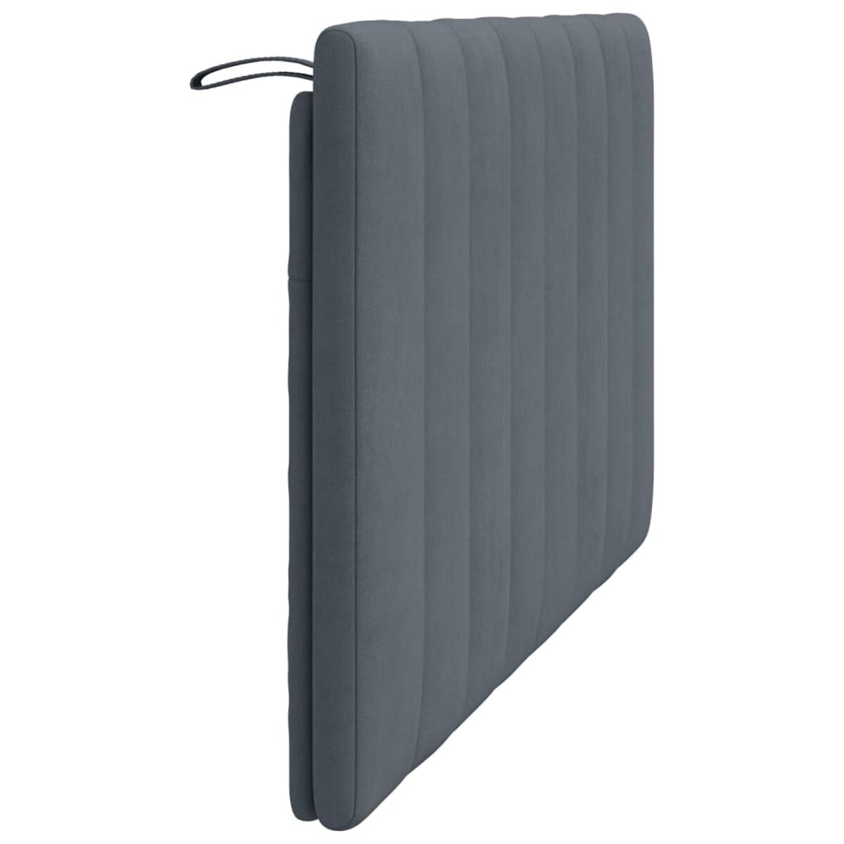 vidaXL Poduszka na wezgłowie, Hanko, ciemnoszara, 120 cm, aksamitna