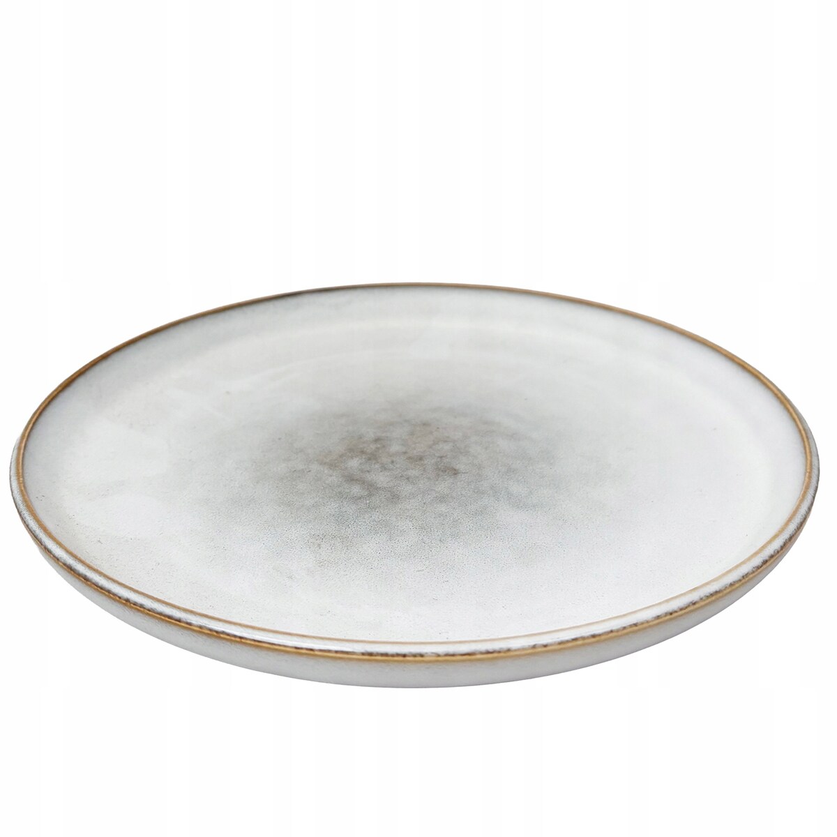 TALERZ DESEROWY SZARY 20cm CERAMICZNY TALERZYK SERWIS NA SZTUKI CIASTO