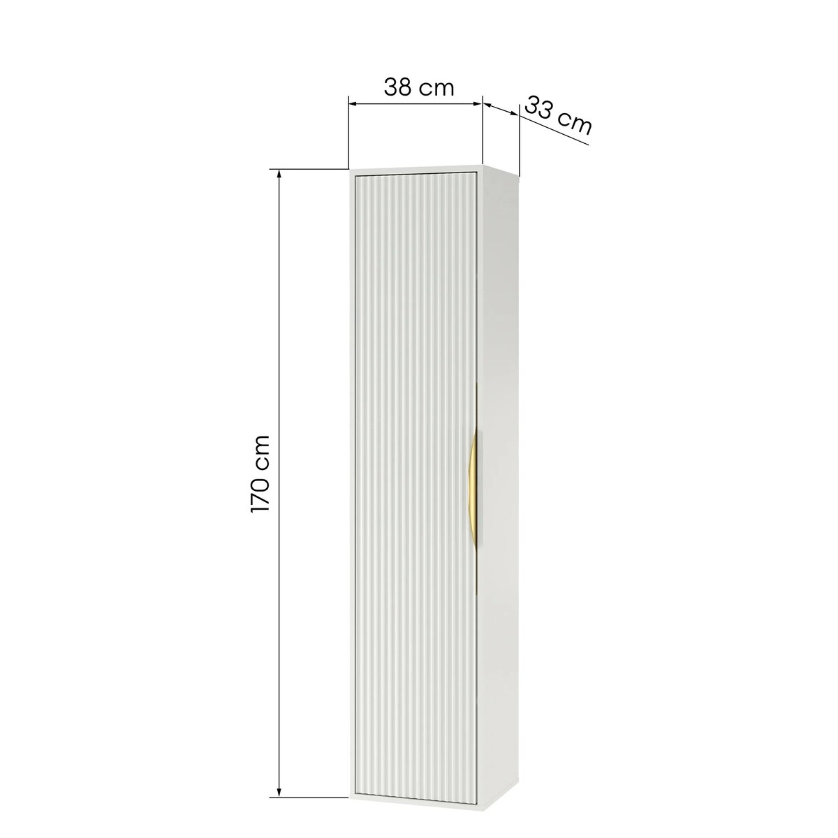 Szafka łazienkowa słupek biała Avola