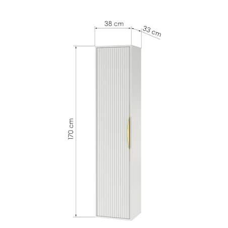 Szafka łazienkowa słupek biała Avola