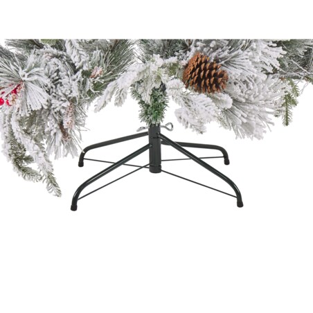 Ośnieżona sztuczna choinka świąteczna MASALA 120 cm Biały