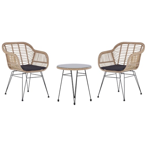 Zestaw mebli balkonowych z technorattanu naturaly TROPEA II