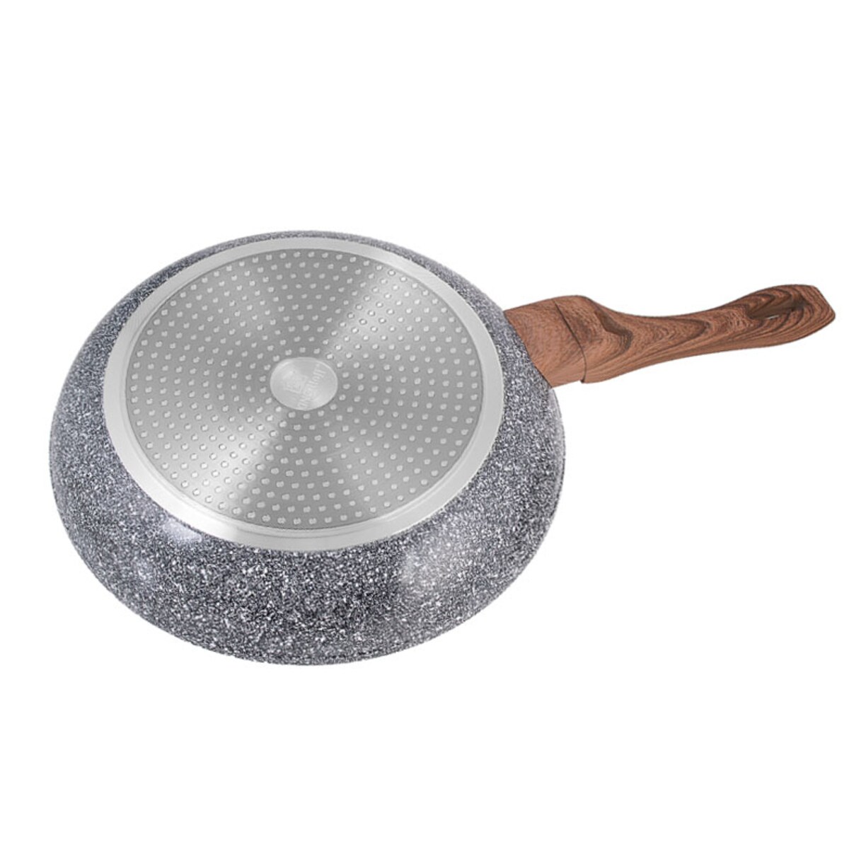 Patelnia Granitowa 24Cm Granit Wood Kinghoff Kh-1028