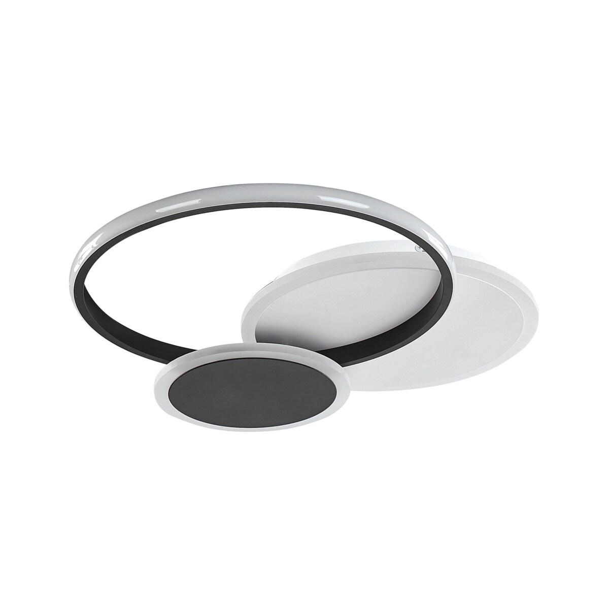 Lampa sufitowa LED metalowa czarno-biała ZAMI