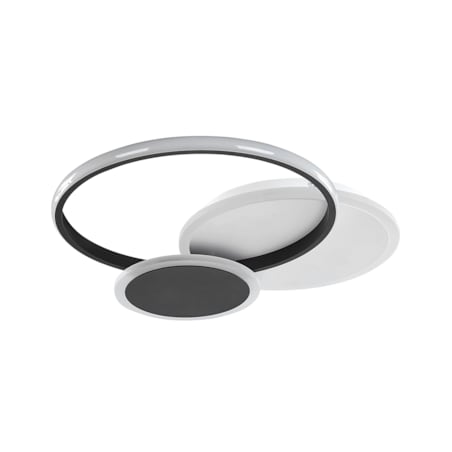 Lampa sufitowa LED metalowa czarno-biała ZAMI