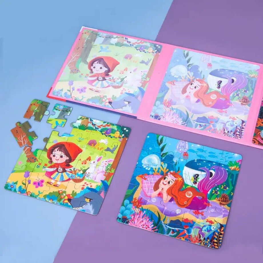 Puzzle magnetyczne - Poziom 3 - Małpka, Słoń, Hipopotam