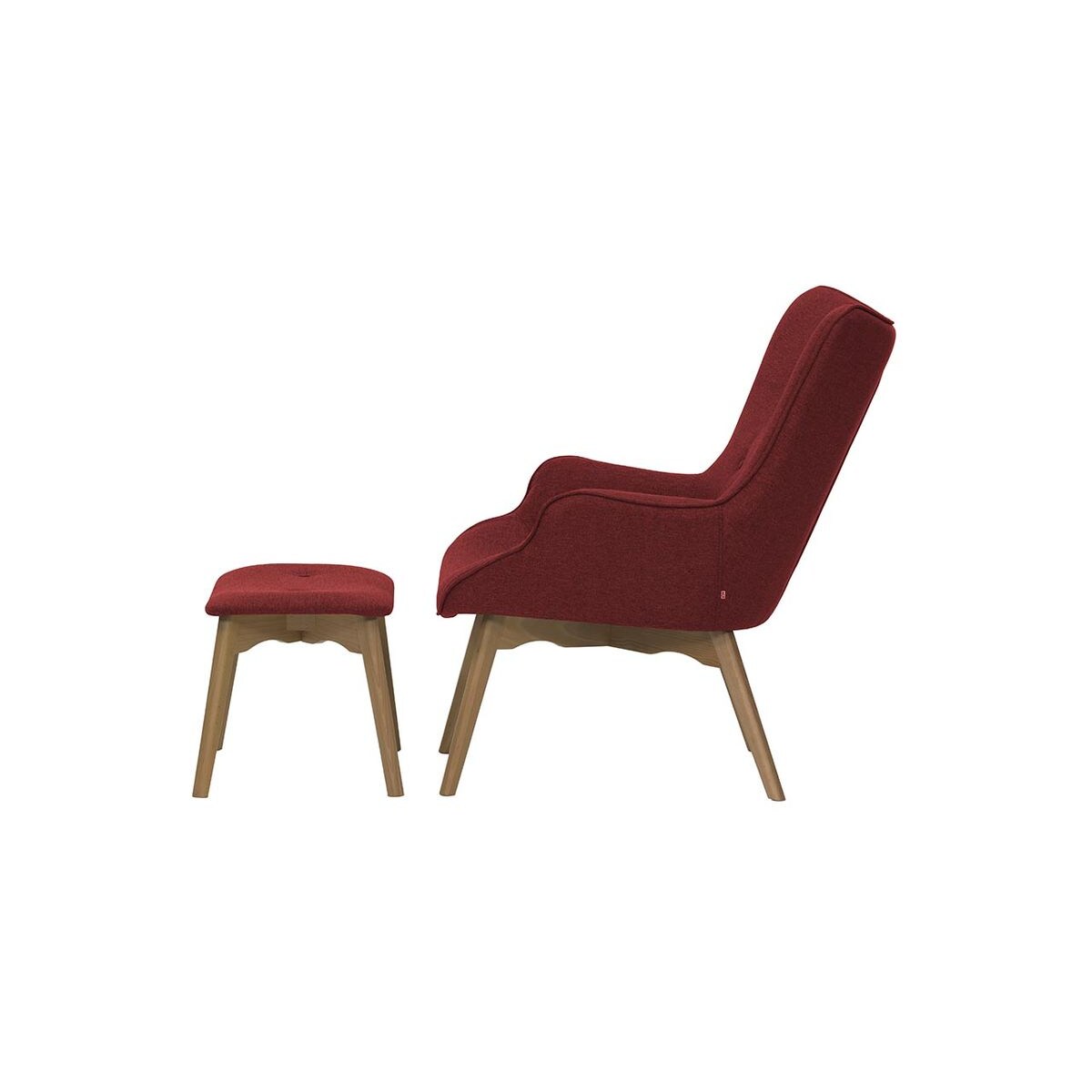 Fotel uszak z podnóżkiem Ducon-Malmo 63