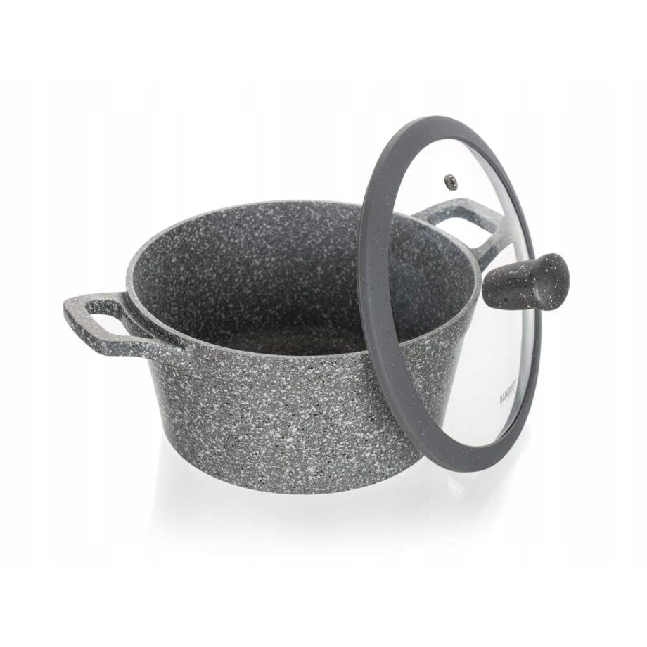 GARNEK GRANITE 20 cm do gotowania POKRYWKA 2,5 L na prezent