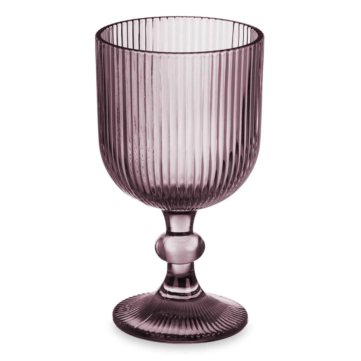 Zestaw kieliszków do wody, wina LINES z ryflowanego szkła, 6 sztuk, 370 ml