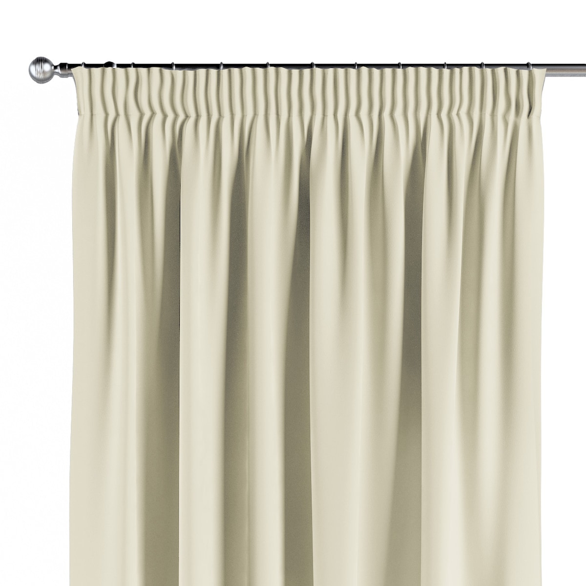 Zasłona na taśmie marszczącej 1 szt. 130x245 kremowy