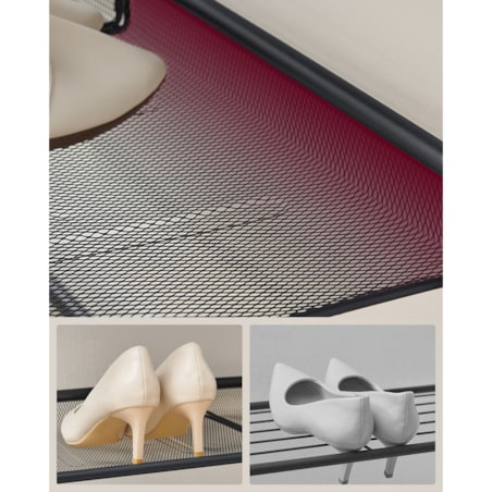 Szafka Na Buty w stylu loftowym dąb Artisan, czarny