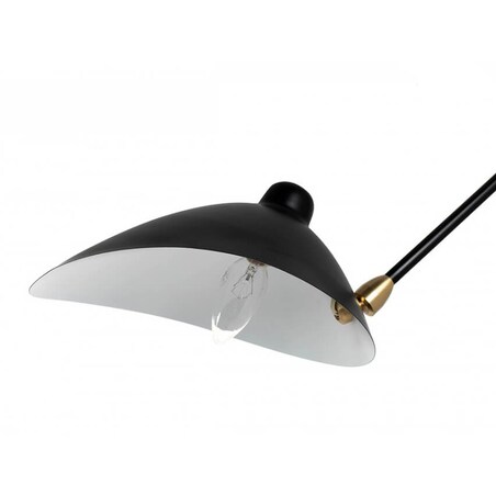 Kinkiet ścienny regulowany Raven MSE1501100204 Moosee klosz satynowy czarny