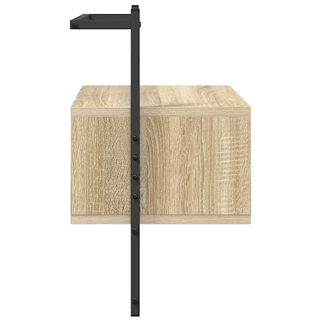 vidaXL Szafka nocna, wisząca, dąb sonoma, 35x30x51 cm