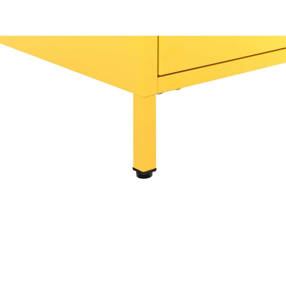 Szafka nocna metalowa żółta MALAVI