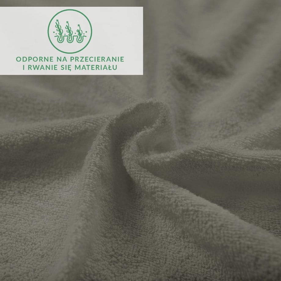Prześcieradło z bawełny frotte z gumką 200x220 kolor szary PREMIUM