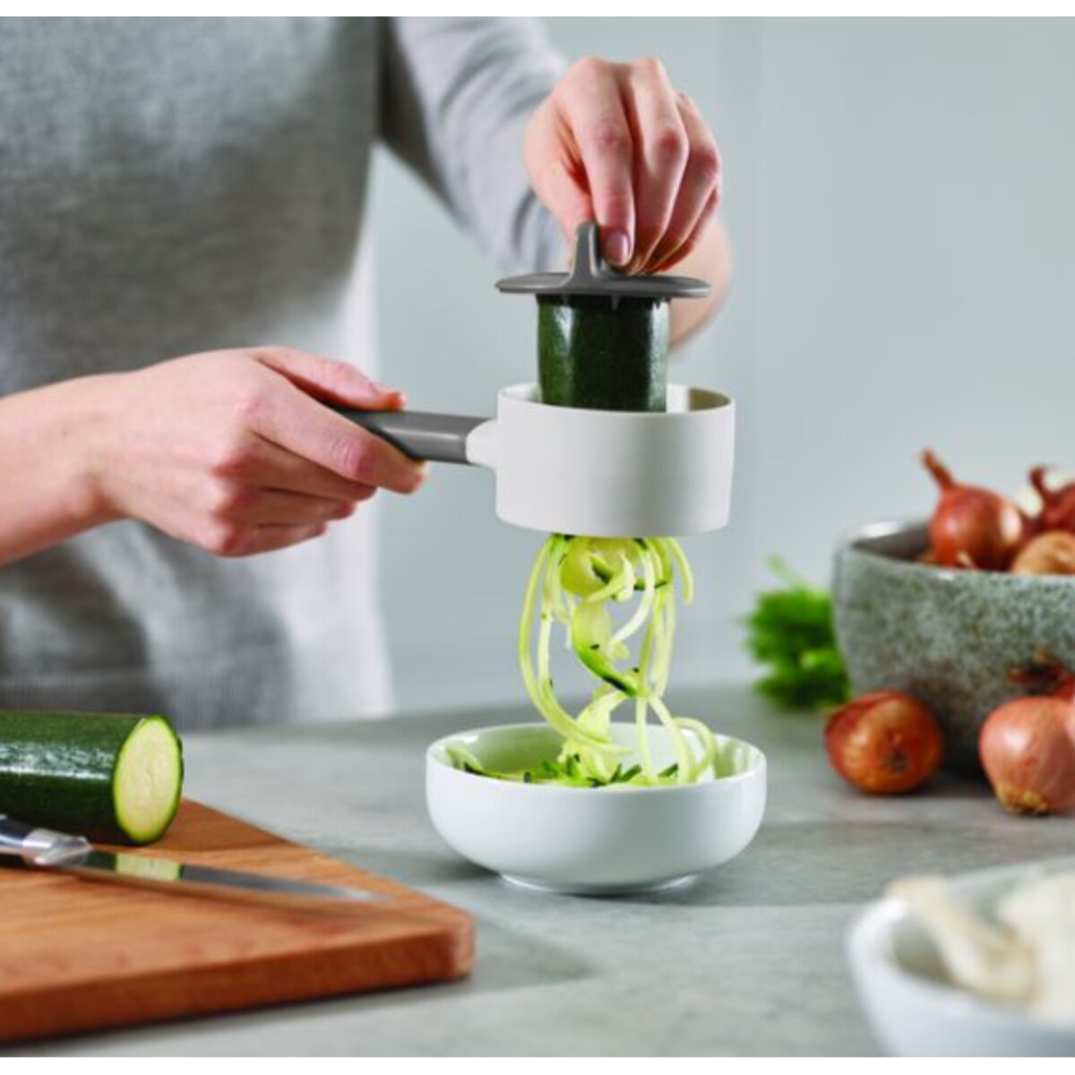 Tarka spiralna (biało-szara) Duo Joseph Joseph