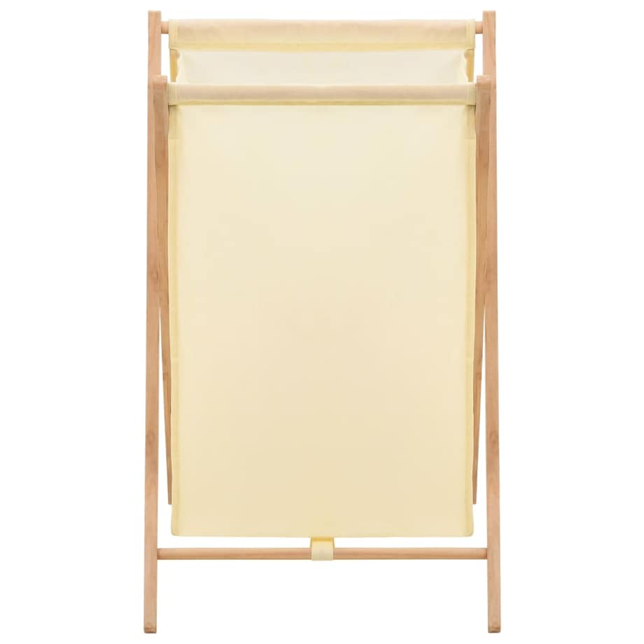 vidaXL Kosz na pranie, drewno cedrowe i tkanina, beżowy, 42x41x64 cm