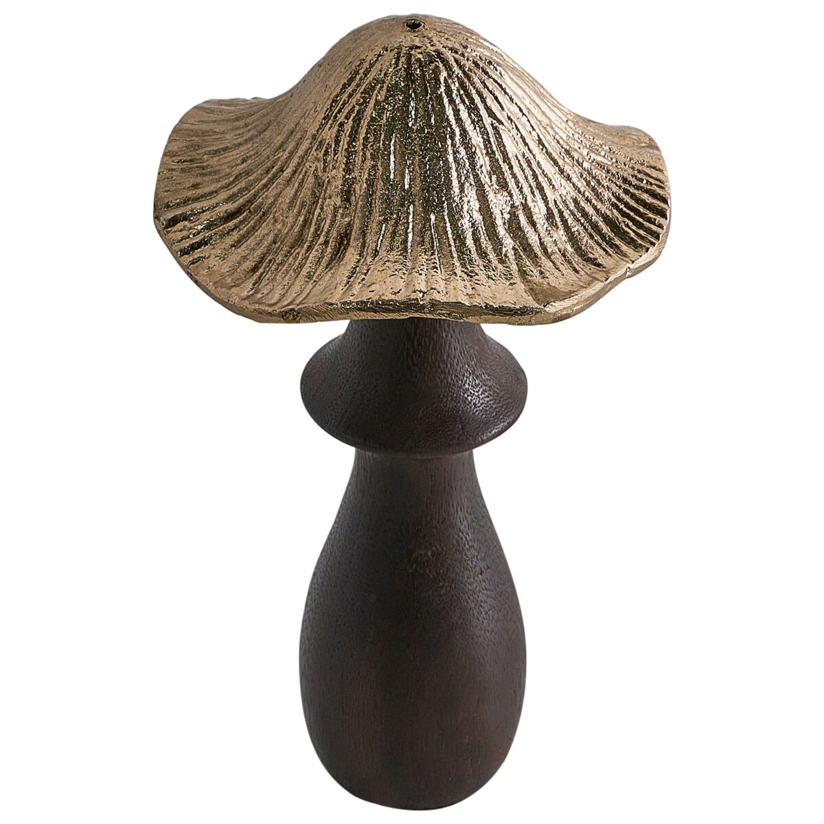 Zestaw 2 figurek dekoracyjnych Grzybek DUBLJANI Czarny/ złoty