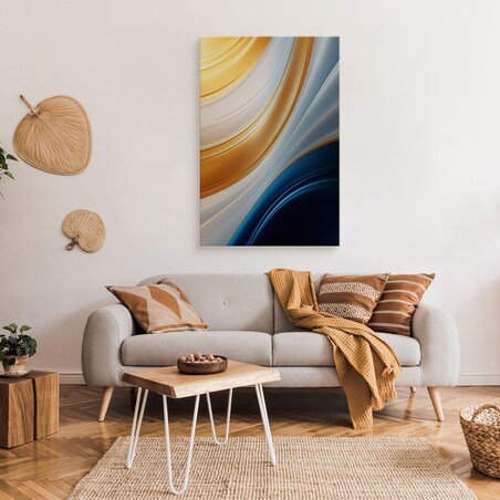 OBRAZ DO SYPIALNI ABSTRAKCJA NOWOCZESNY WZÓR STYL GLAMOUR 30x40cm